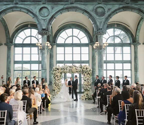 Casey & Megan Combs elegant wedding at Flagler Museum Palm Beach - luxury wedding videographer